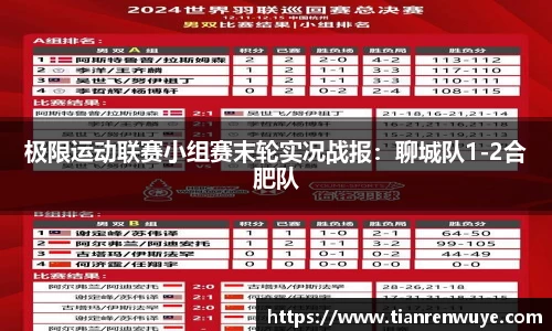 极限运动联赛小组赛末轮实况战报：聊城队1-2合肥队